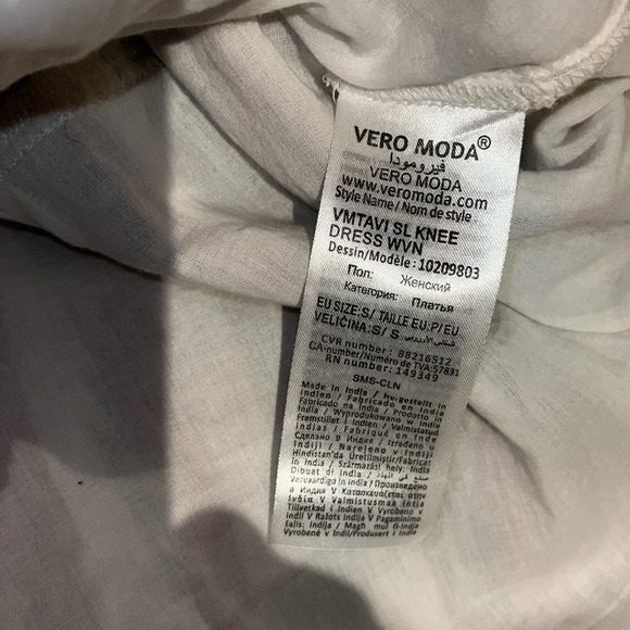 Vero Moda Boho cottage core  Tavi cotton Ruffles dress Sz S - Picture 10 of 14